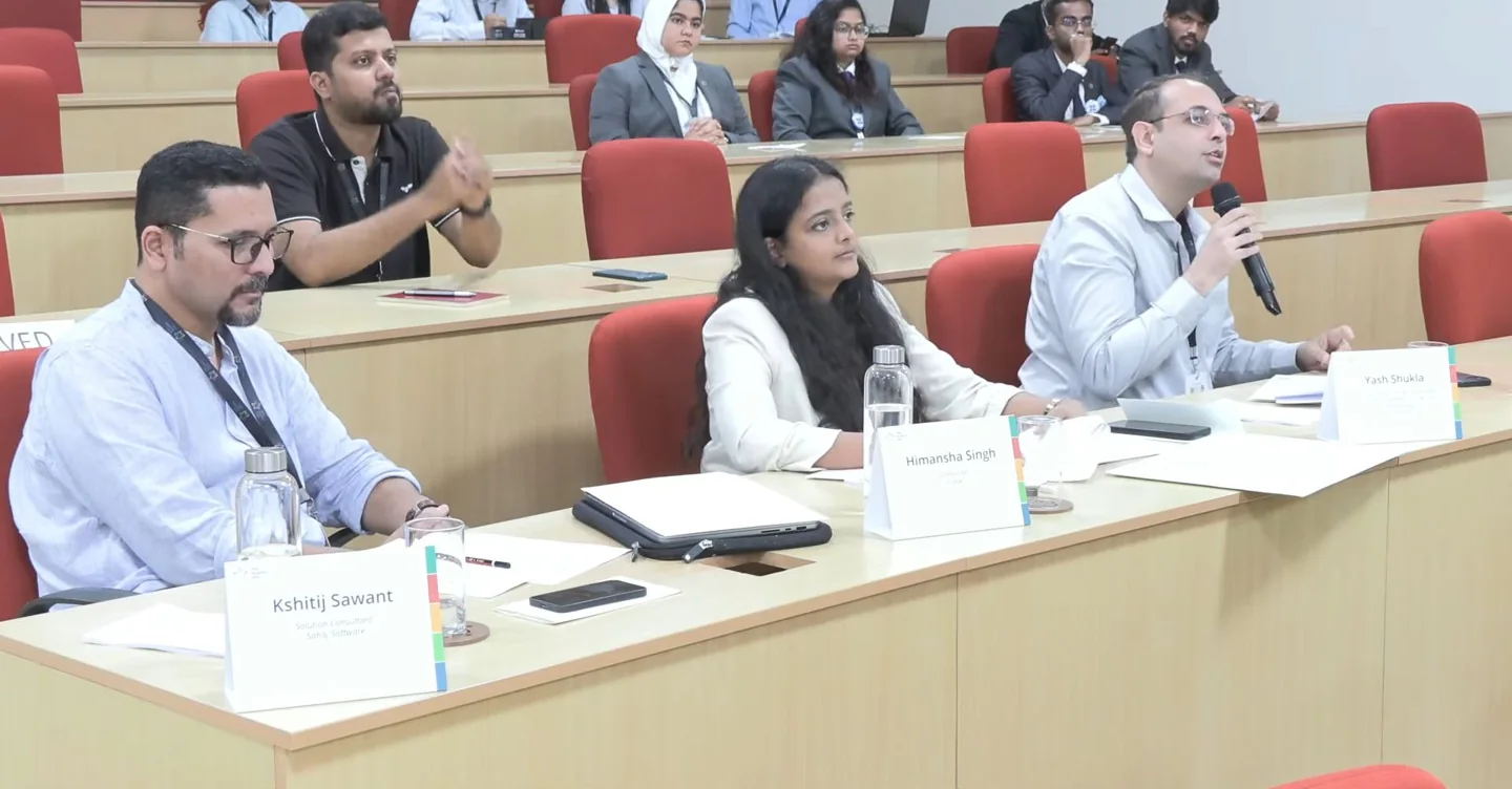 The Solar Decathlon jury discussing the presentation